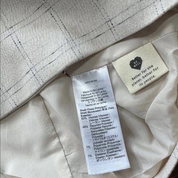 MADEWELL - The Plus Caldwell Double-Breasted Blazer in Ghent Plaid - Sz Medium - Picture 7 of 8